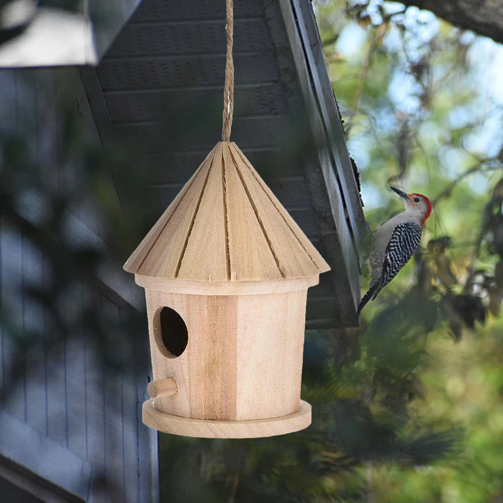 Natural Wooden Bird House