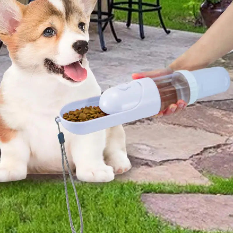 Portable Dog Travel Drinking & Food Bottles