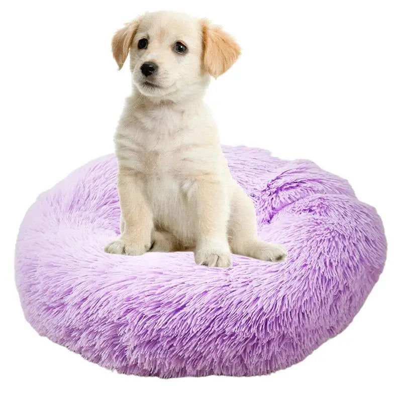Soft Plush USB Heating Dog Donut Beds