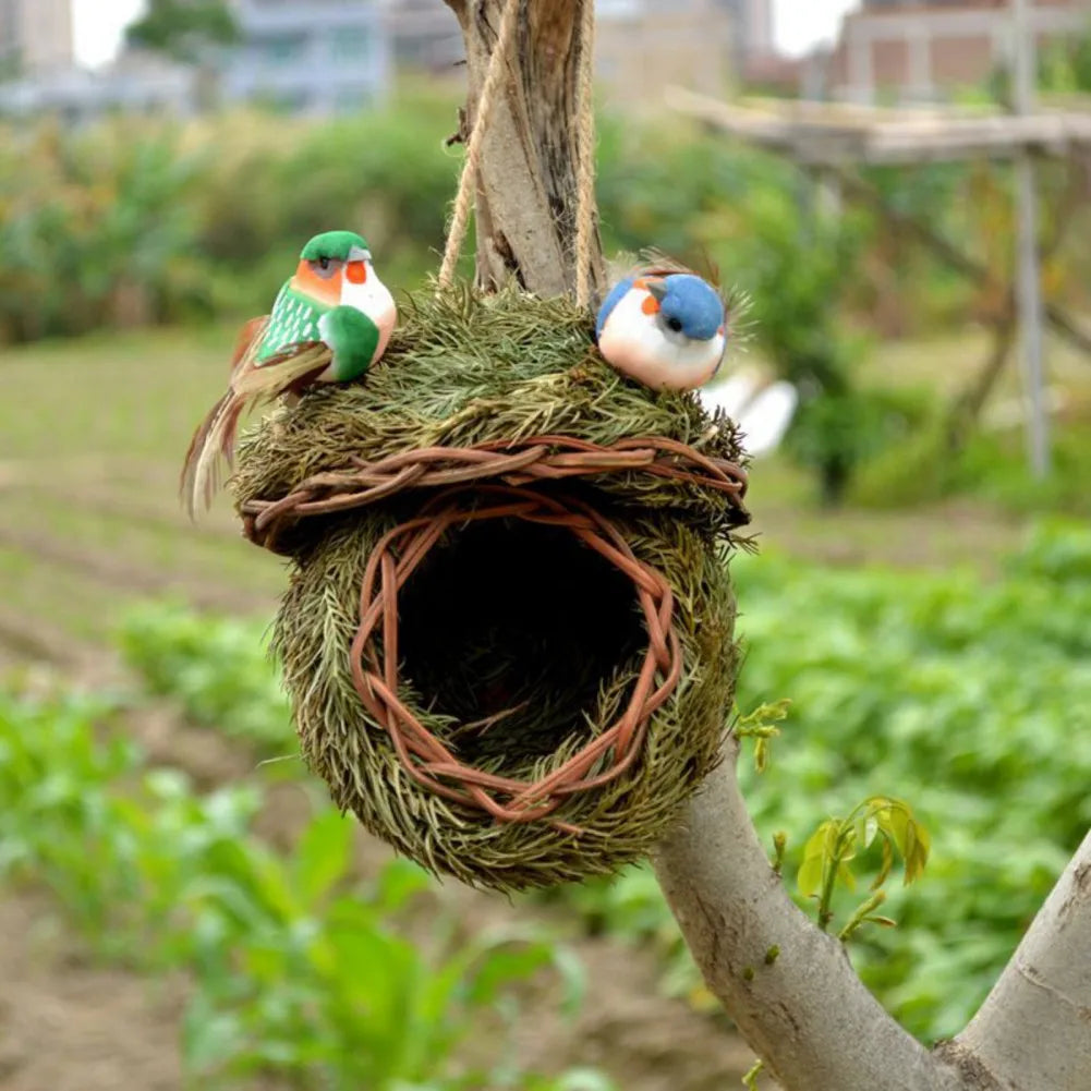 Hanging Tropical Grass Bird Houses