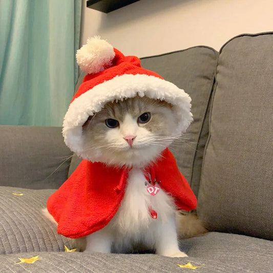 Soft Plush Hooded Christmas Pet Costume