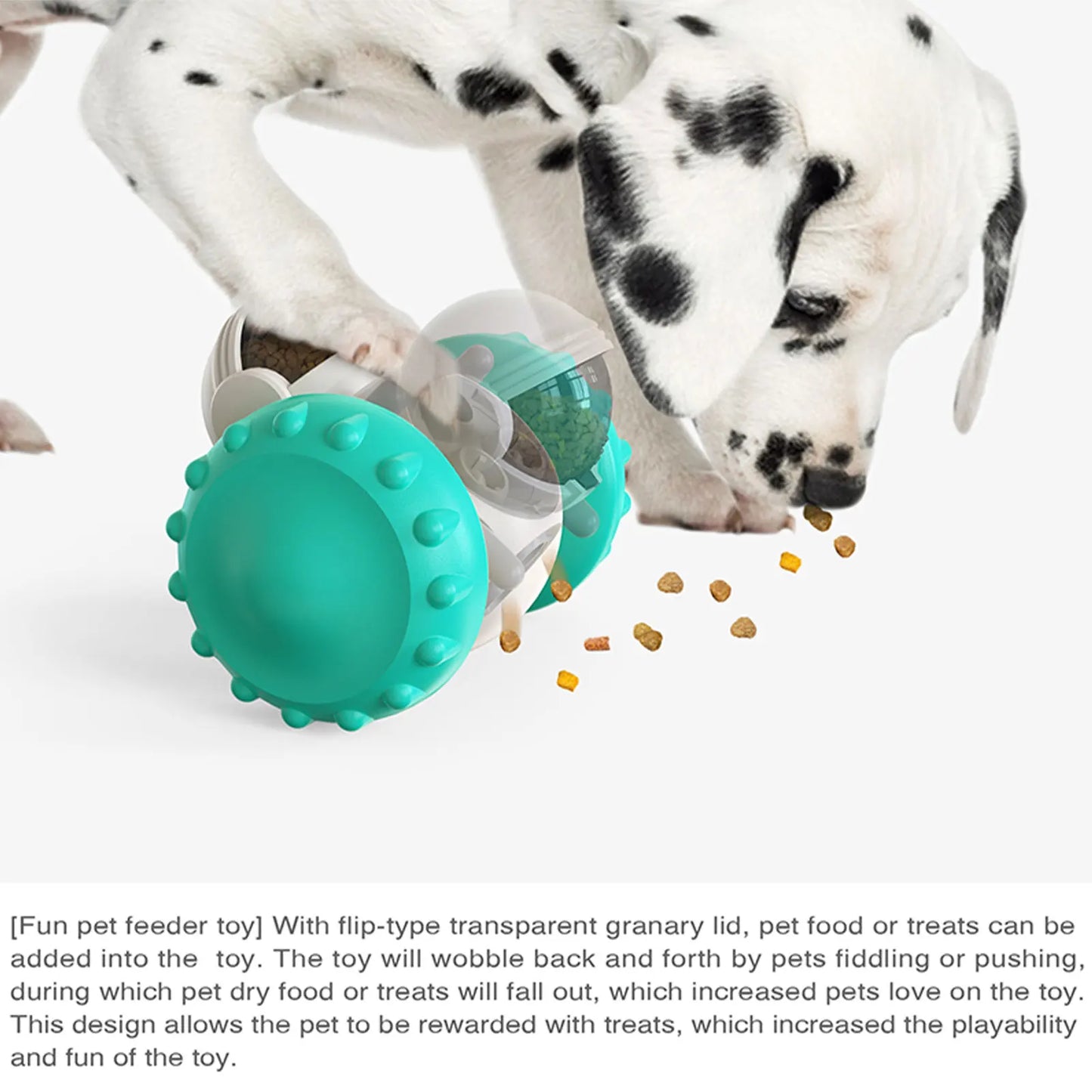 Interactive Slow Feeding Pet Treat Tumbler