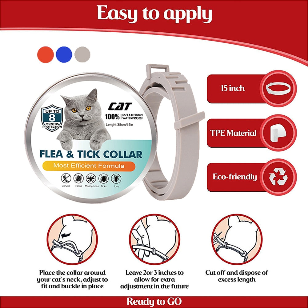 Waterproof Durable Pet Flea Tick Collar