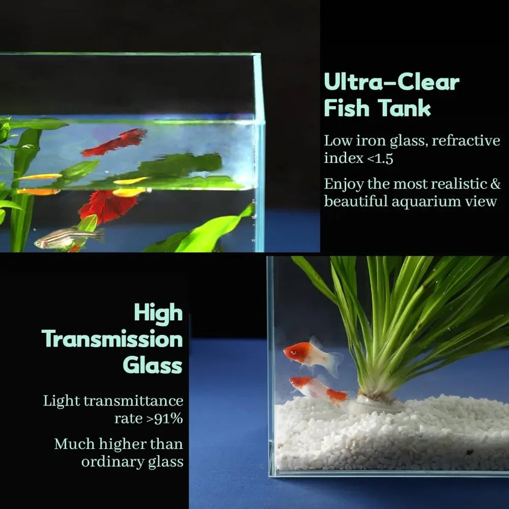 10 Gallon Ultra Clear Glass Fish Tank