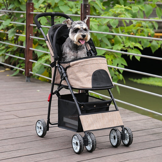 Lightweight Dog Cat Travel Stroller
