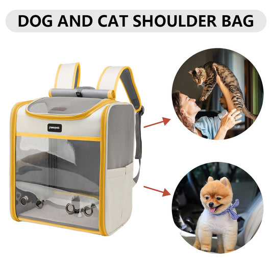 Breathable Foldable Oxford Cloth Pet Backpack Carrier