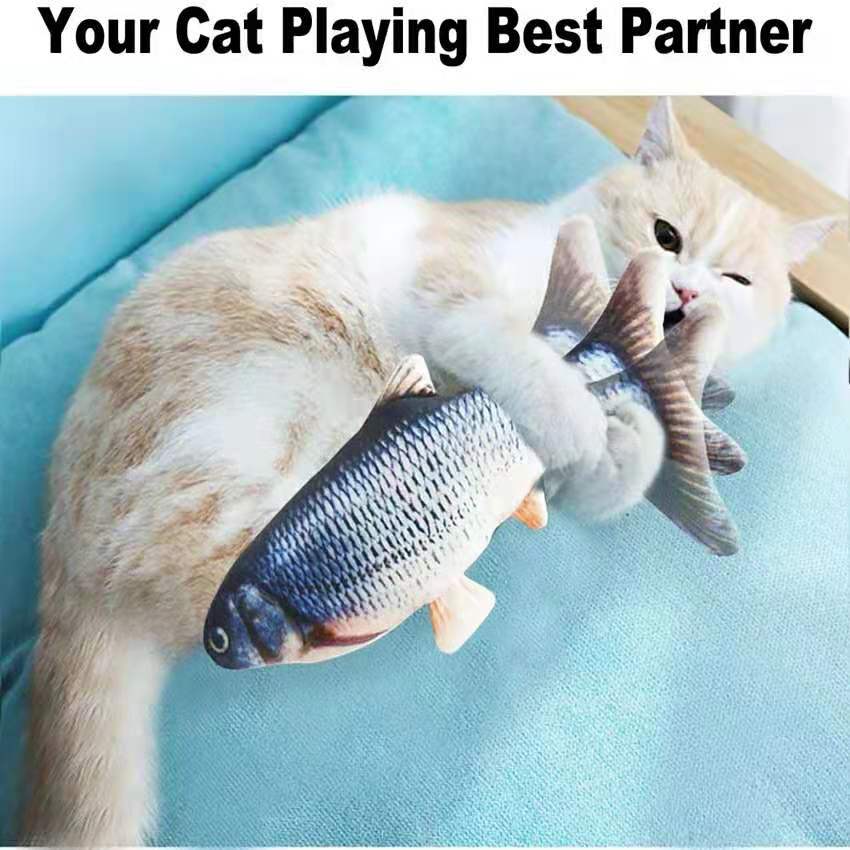 Realistic Fish USB Charged Interactive Cat Toy