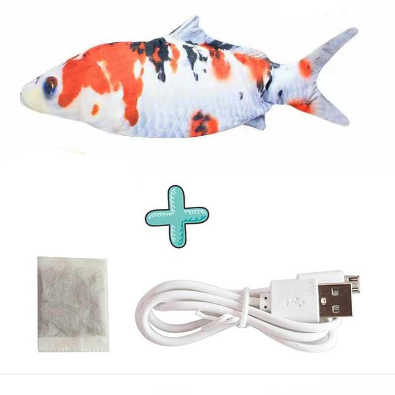 Realistic Fish USB Charged Interactive Cat Toy