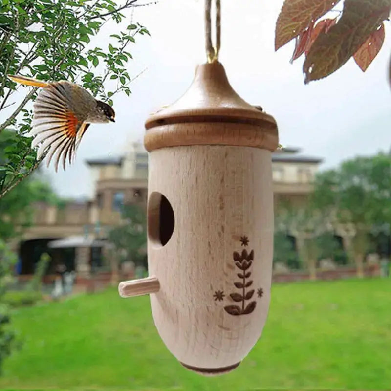 Beautiful Wooden Hanging Small Bird House