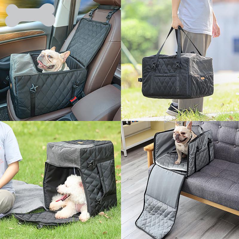 Dual Travel Bag Car Seat Dog Carrier