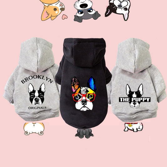 Winter Warm Dog Cotton Hoodies