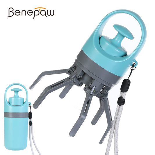 Benepaw Portable  No-Touch Dog Pooper Scooper with Built-in Poop Bag Dispenser